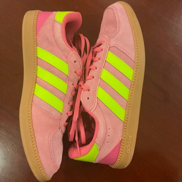Adidas Women's Breaknet Sleek Sneaker Dark Pink Size 8 - Picture 5 of 8